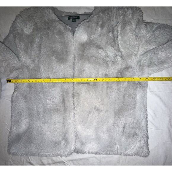 NWOT Wild Fable Gray Faux Fur Open Front Jacket  Small - Picture 7 of 8
